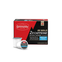Community Coffee 2X Caffeine Medium Roast, 10 Count Coffee Pods, Compatible with Keurig 2.0 K-Cup Brewers, 10 Count (Pack of 1)