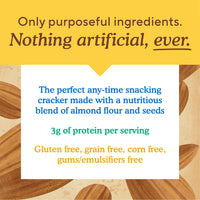 Simple Mills Almond Flour Crackers, Farmhouse Cheddar - Gluten Free, Healthy Snacks, 4.25 Ounce (Pack of 1)