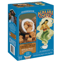 Kauai Coffee Single Serve Pods, Coconut Caramel Crunch Flavor - Arabica Coffee from Hawaii's  Largest Coffee Grower, Compatible with Keurig K-Cup Brewers - 24 Ounce