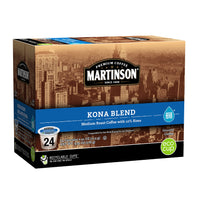 Martinson Single Serve Coffee Capsules, Kona Blend, Compatible with Keurig K-Cup Brewers, 24 Count