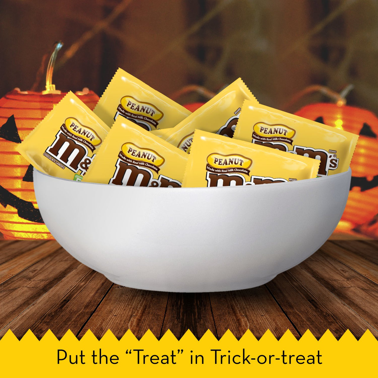 M&M's Peanut Chocolate Candy Fun Size 10.57-Ounce Bag