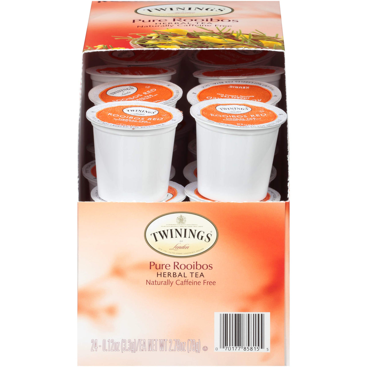 Twinings Pure Rooibos Herbal Tea K-Cup Pods for Keurig, 24 Count (Pack of 1)