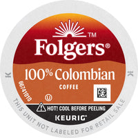Folgers 100% Colombian Medium Roast Coffee, 12 Keurig K-Cup Pods