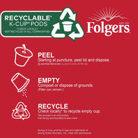 Folgers 100% Colombian Medium Roast Coffee, 12 Keurig K-Cup Pods