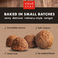 Cloud Star Wag More Bark Less Meatballs  Soft Grain Free Real Natural Chicken Dog Treats, Chicken 14 oz.