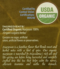 Good Nature Organic Marjoram Tea, 1.058 Ounce