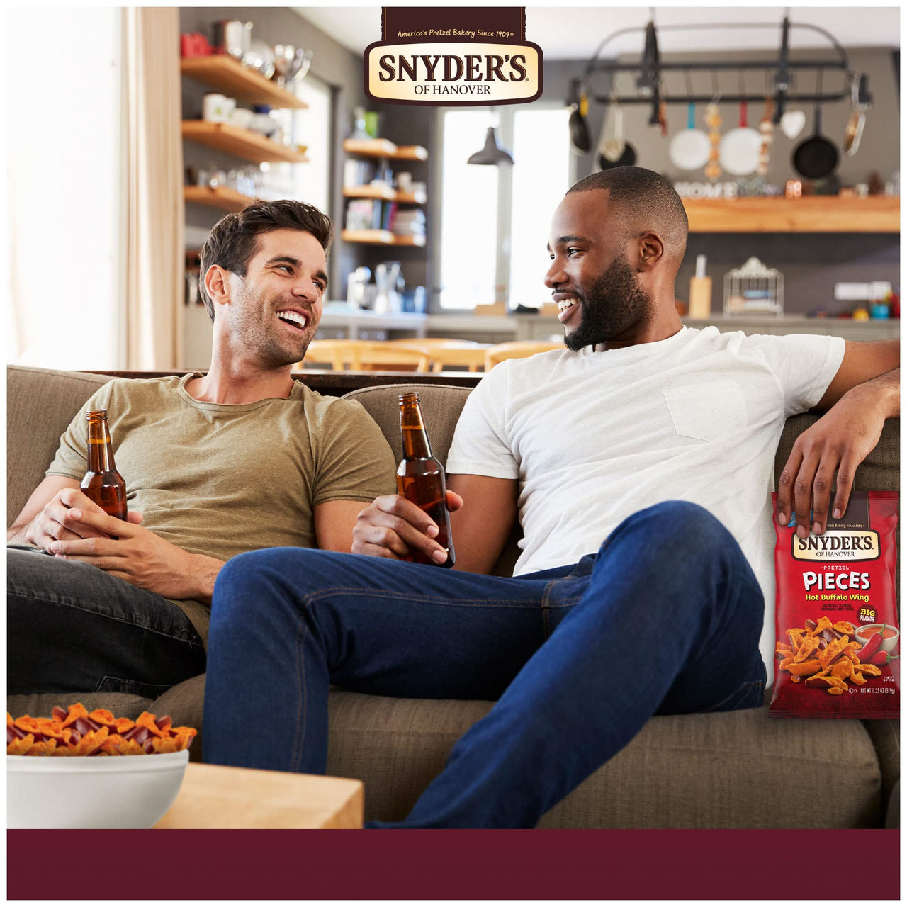 Snyder's  of Hanover Pretzel Pieces, Hot Buffalo Wing, 8 Oz