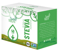 Sweet Nature Stevia Sweetener Powder All Natural Kosher Gluten and Sugar Free, 40 Count (Pack of 1)