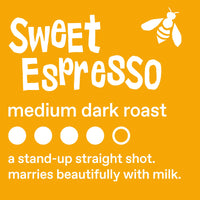 Ethical Bean Fairtrade Organic Coffee, Sweet Espresso Medium Dark Roast, Ground Coffee Beans - 100% Arabica Coffee (8 oz Bag), 0.5 Pound (Pack of 1)