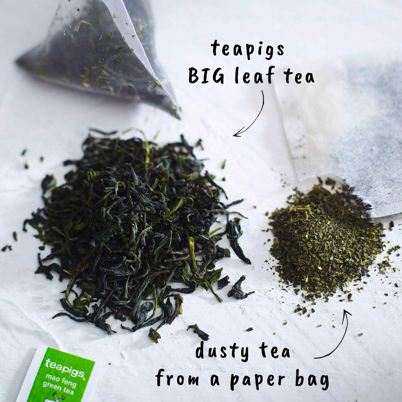 Teapigs Mao Feng Green Tea Tea Made With Whole Leaves (1 Pack of 15 Tea Bags) (506)