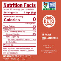 SPLENDA Naturals Zero Calorie All Natural Granulated Sweetener - Jar, Monk Fruit, 9.8 Oz