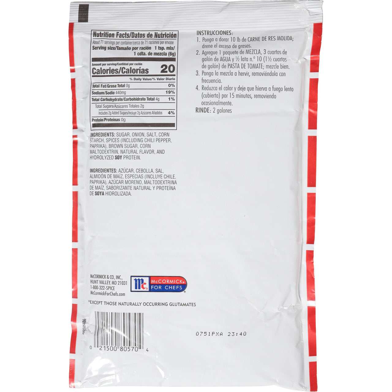 Lawry's  Sloppy Joe Seasoning Mix, 15 oz - One 15 Ounce Package of Sloppy Joes Mix, Made with Premium Blend of Spices, Perfect in Sloppy Joes or to Flavor Stuffed Peppers and More