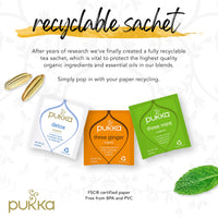 Pukka Organic Tea Bags, Digestion Organic Tea Bundle Herbal Tea with Three Mint, Three Ginger & Detox, 20 Count (Pack of 3)