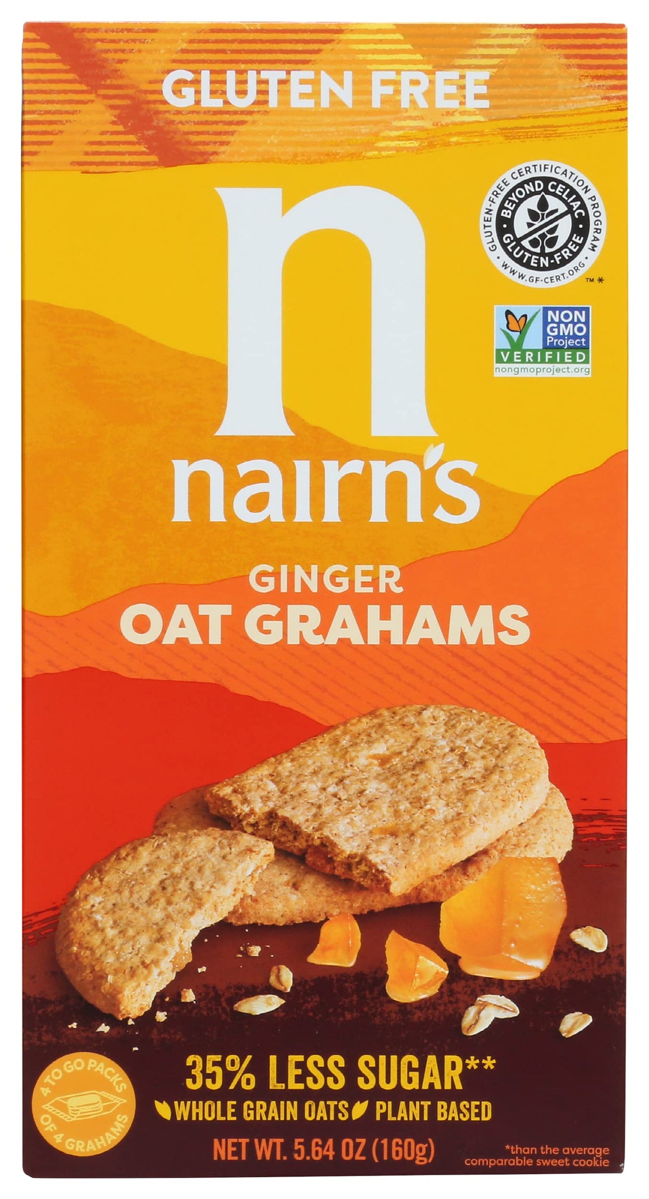 Nairn's  Gluten Free Stem Ginger Oat grahams, 5.64oz