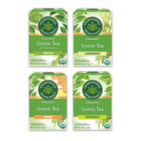 Traditional Medicinals - Organic Green Tea Variety Pack - Includes Matcha, Ginger, Peppermint and Lemongrass - 64 Tea Bags Total (4 Pack),16 Count (Pack of 4)