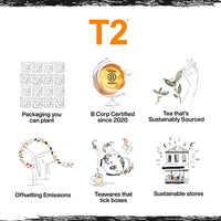 T2 Tea - Melbourne Breakfast Black Tea, Tea Bags in Resealable Bag, 120g (4.2oz), 60 Tea Bags