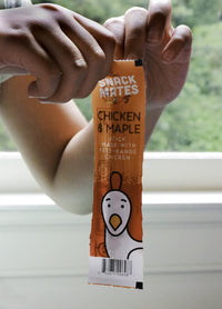 Snack Mates By The New Primal, Chicken And Maple Mini Sticks, All Natural Chicken, High Protein And Low Sugar Kids Snack, Certified Paleo, Certified Gluten Free, Lunchbox Friendly, 15 Sticks Per Bag