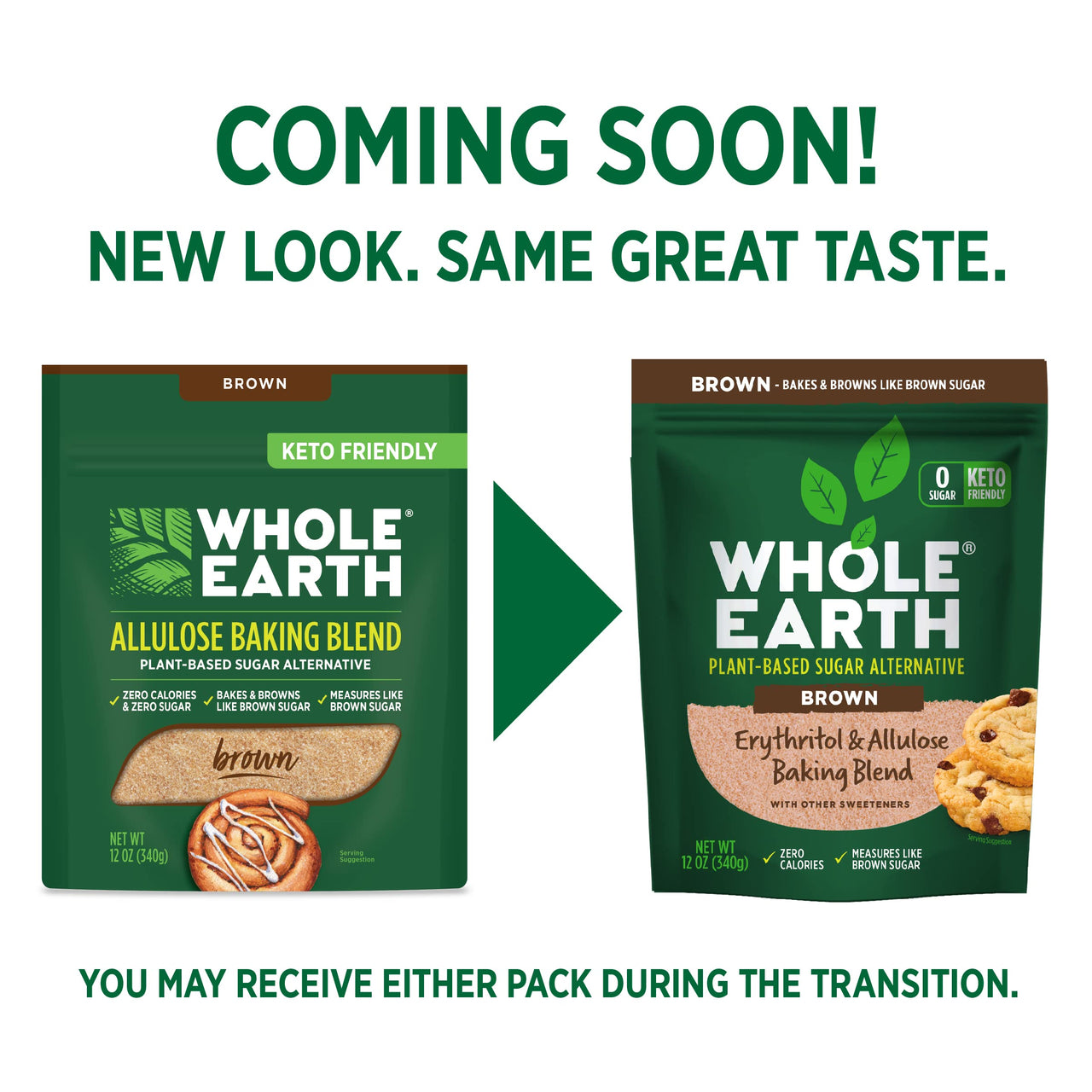 Whole Earth Allulose Baking Blend Brown Sugar Substitute, 12 Ounce Bag