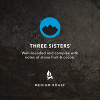 Three Sisters, Kicking Horse Coffee, Medium Roast, Ground, 10 oz - Certified Organic, Fairtrade, Kosher Coffee