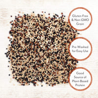Roland Foods Organic Tri-Color Quinoa, Pre-washed, All Natural, Gluten Free, 12-Ounce