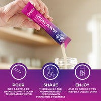 Organic Rapid Hydration Packets by Orgain, Berry Hydro Boost - Packed with Electrolytes & Superfoods, Less Sugar, Gluten Free, Vegan, No Soy Ingredients or Artificial Flavors, Non-GMO (Pack of 16)