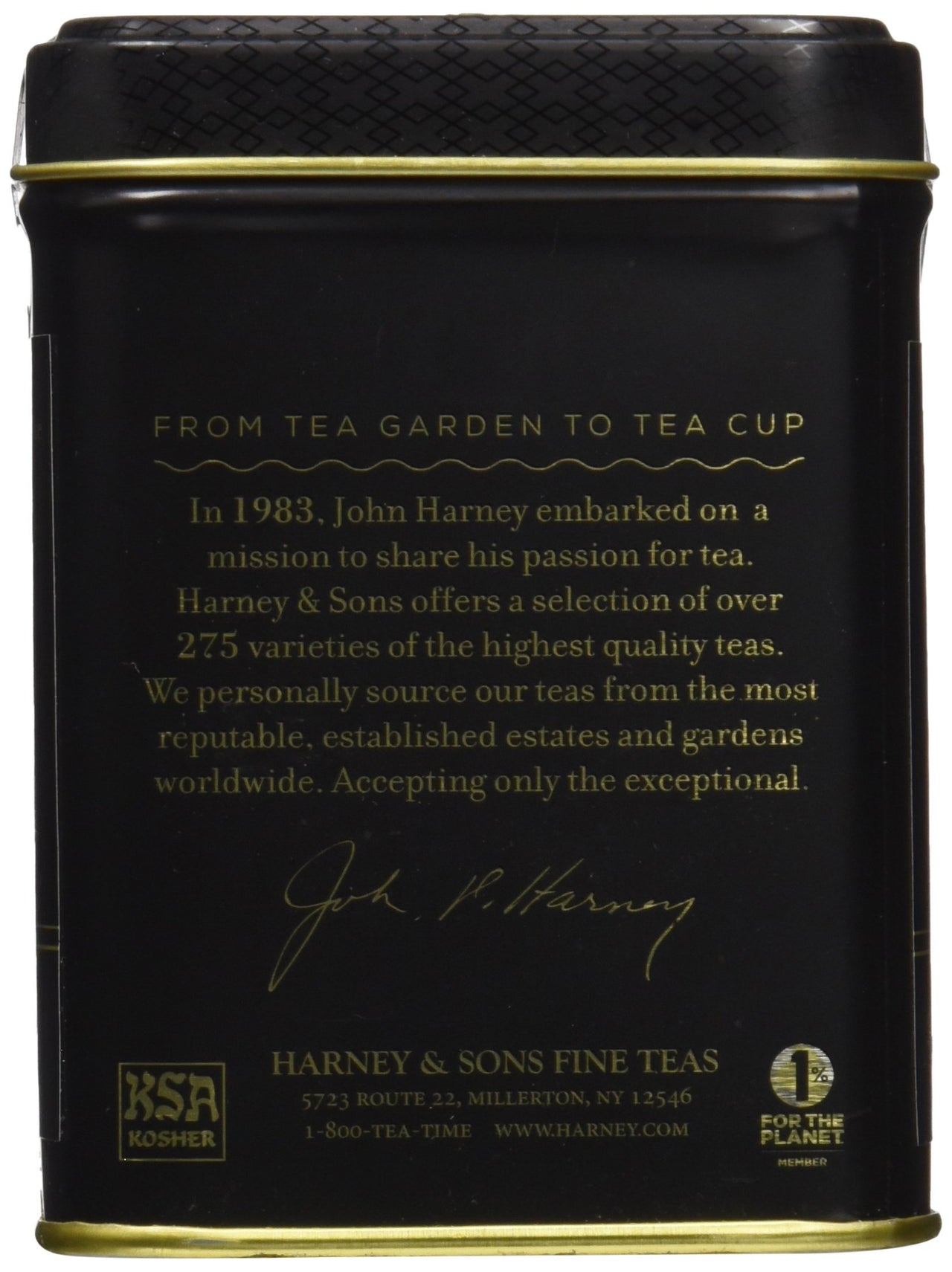 Harney & Sons Paris Tea , 4 oz Loose Leaf Black Tea w/ Caramel and Fruit Flavors
