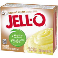 Jell-O Cook and Serve Coconut Cream Pudding, 3.4 oz Box