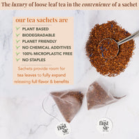 Orange Cream Rooibos, Tea Bags, Vanilla & Orange, Caffeine-Free, Antioxidants, Hot & Iced Tea - 16 Cups | The Spice Hut, First Sip Of Tea