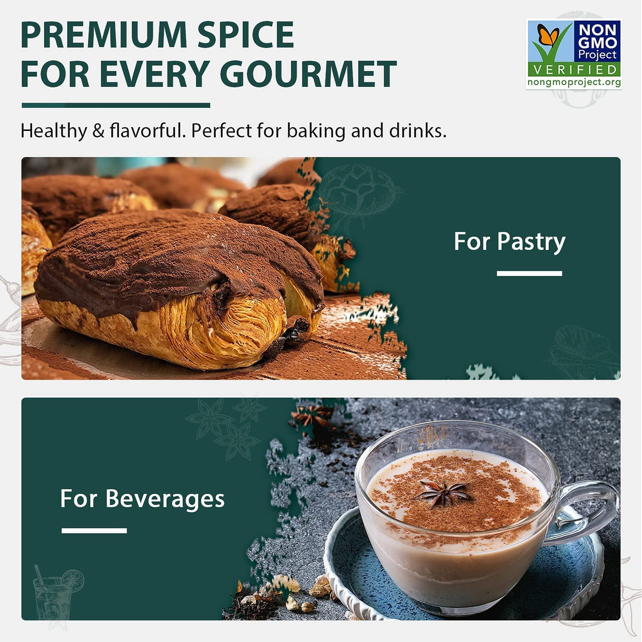 Soeos Star Anise Seeds (Anis Estrella), Whole Chinese Star Anise Pods, Dried Anise Star Spice, 4 oz.