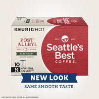Seattle's  Best Coffee Post Alley Blend (Previously Signature Blend No. 5) Dark Roast Single Cup Coffee for Keurig Brewers, 1 Box of 10 (10 Total K-Cup pods)