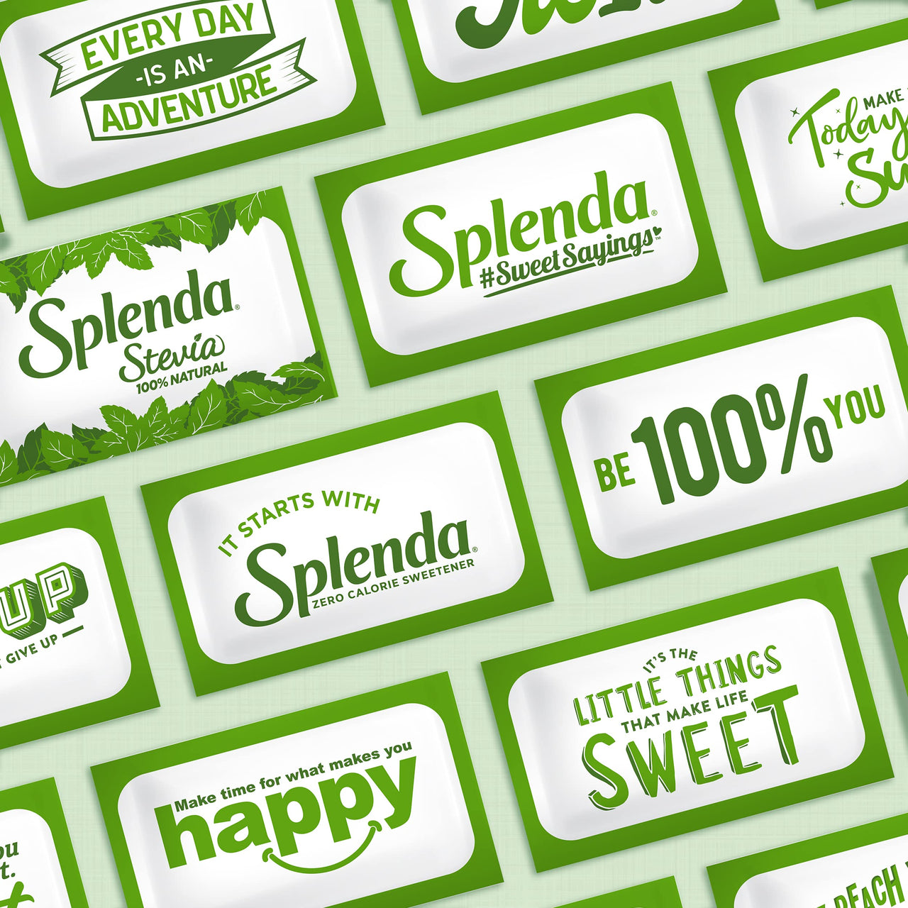 SPLENDA Stevia Zero Calorie Sweetener, Plant Based Sugar Substitute Granulated Powder, Single Serve Packets, 80 Count