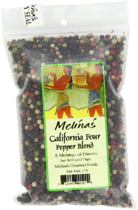 Melina's  Peppercorns, California 4 Pepper Blend, 6 Ounce