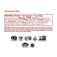 GoMacro Kids MacroBar Organic Vegan Snack Bars - Cinnamon Roll (0.9 Ounce Bars, 7 Count)