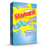 Starburst Singles To Go Powdered Drink Mix, Blue Raspberry, 6 Count (Pack of 12) - 72 Total Servings), Sugar-Free Drink Powder, Just Add Water,