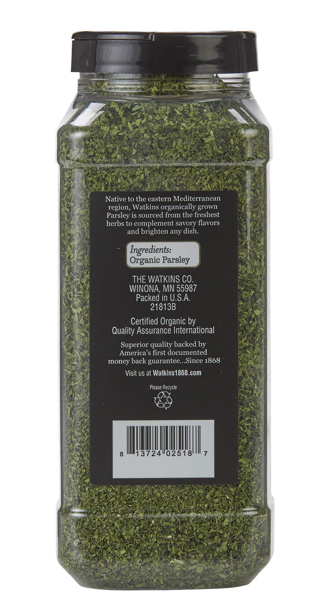 Watkins Gourmet Spice, Organic Parsley, 4.7 oz. Bottle (21813)