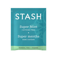 Stash Tea Super Mint Herbal Tea - Naturally Caffeine Free, Non-GMO Project Verified Premium Tea with No Artificial Ingredients, 18 Count (Pack of 6) - 108 Bags Total