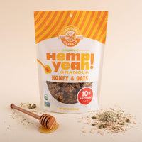 Manitoba Harvest Hemp Yeah! Granola, with 10 g of Protein, 3.5 g Omegas, 3 g of Fiber and less than 10 g Sugar Per Serving, Organic, Non-GMO, Honey & Oats, 10 Oz, Packaging May Vary
