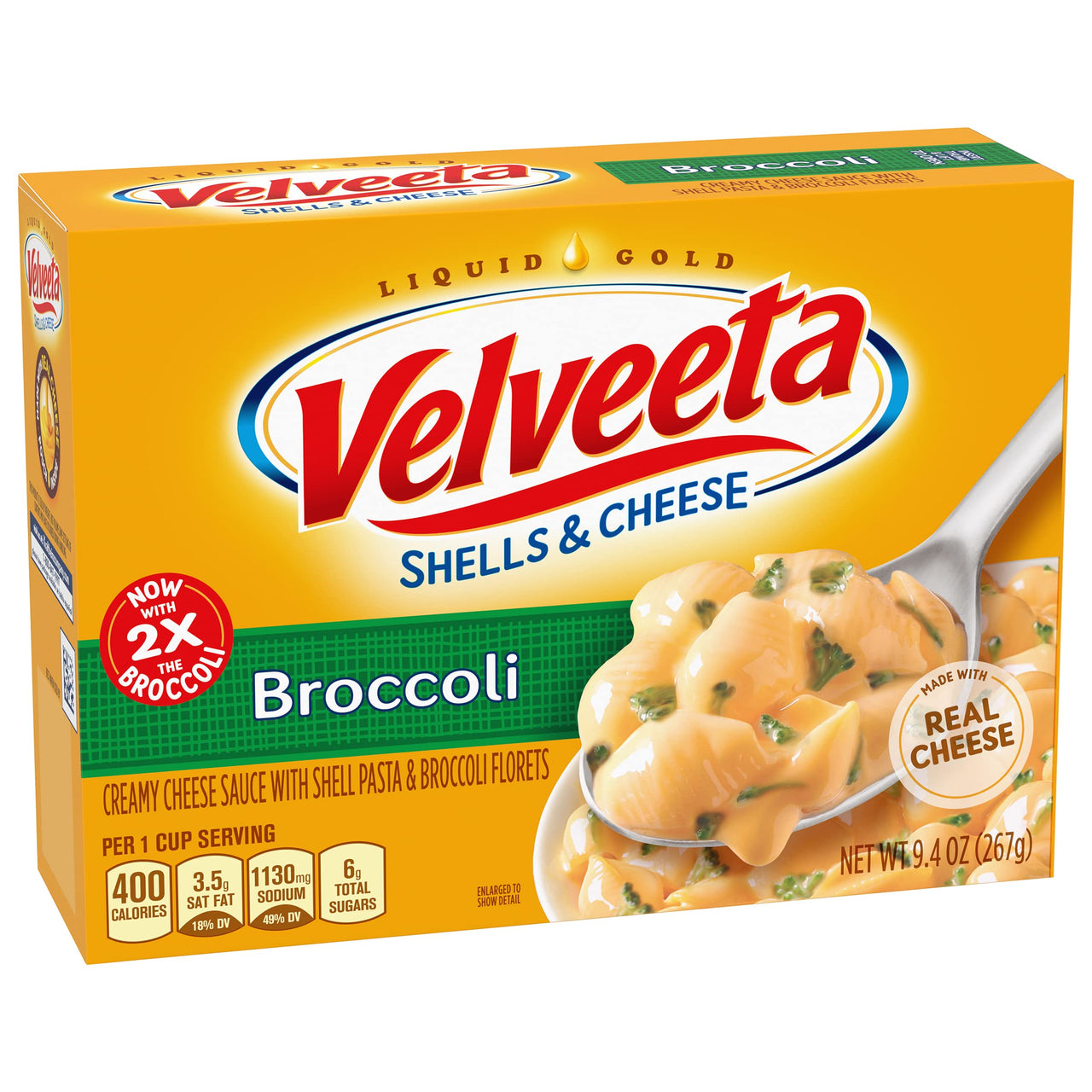 Velveeta Rotini and Cheese with Broccoli Meal (9.4 oz Box)