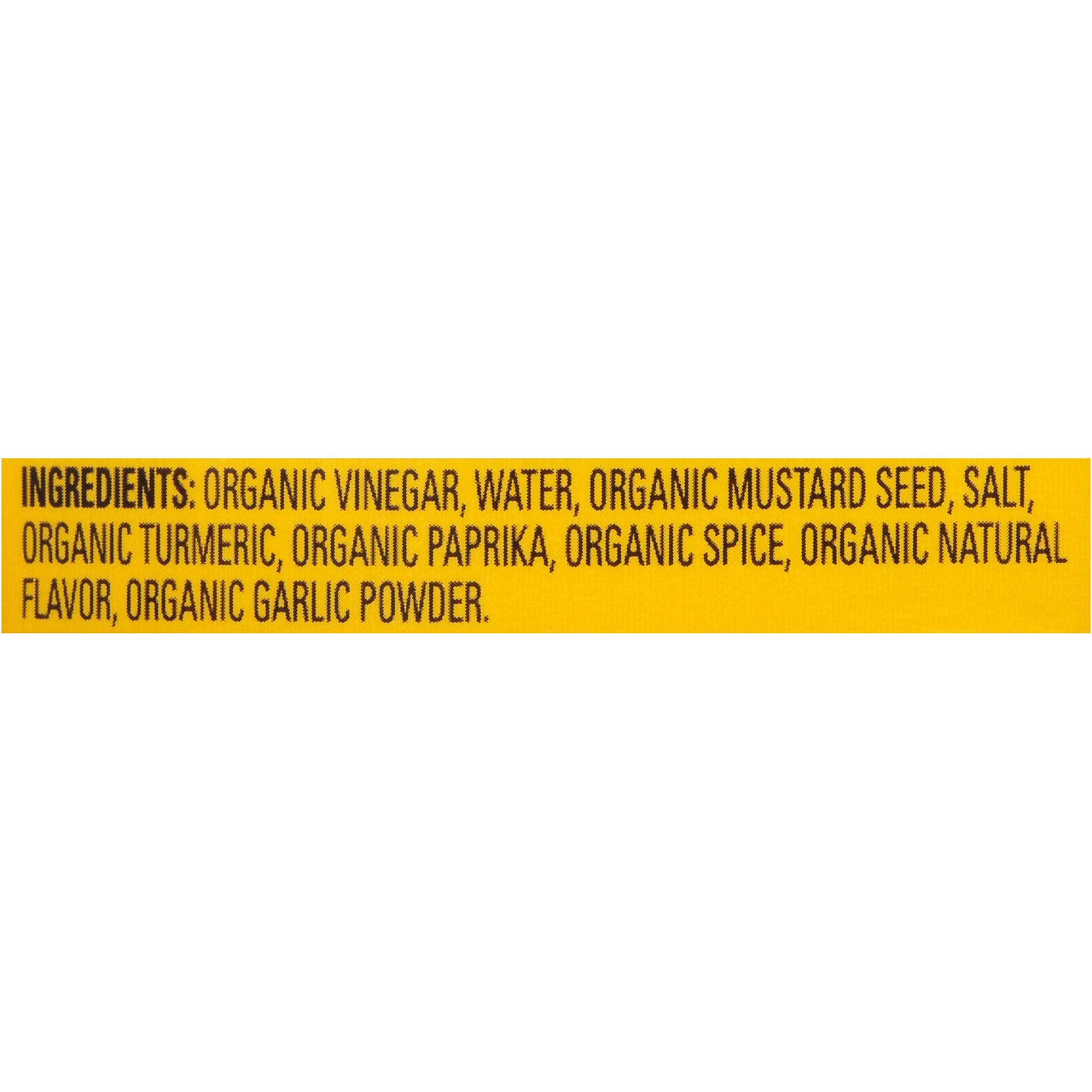 French's  True Organics Classic Yellow Mustard, 12 oz