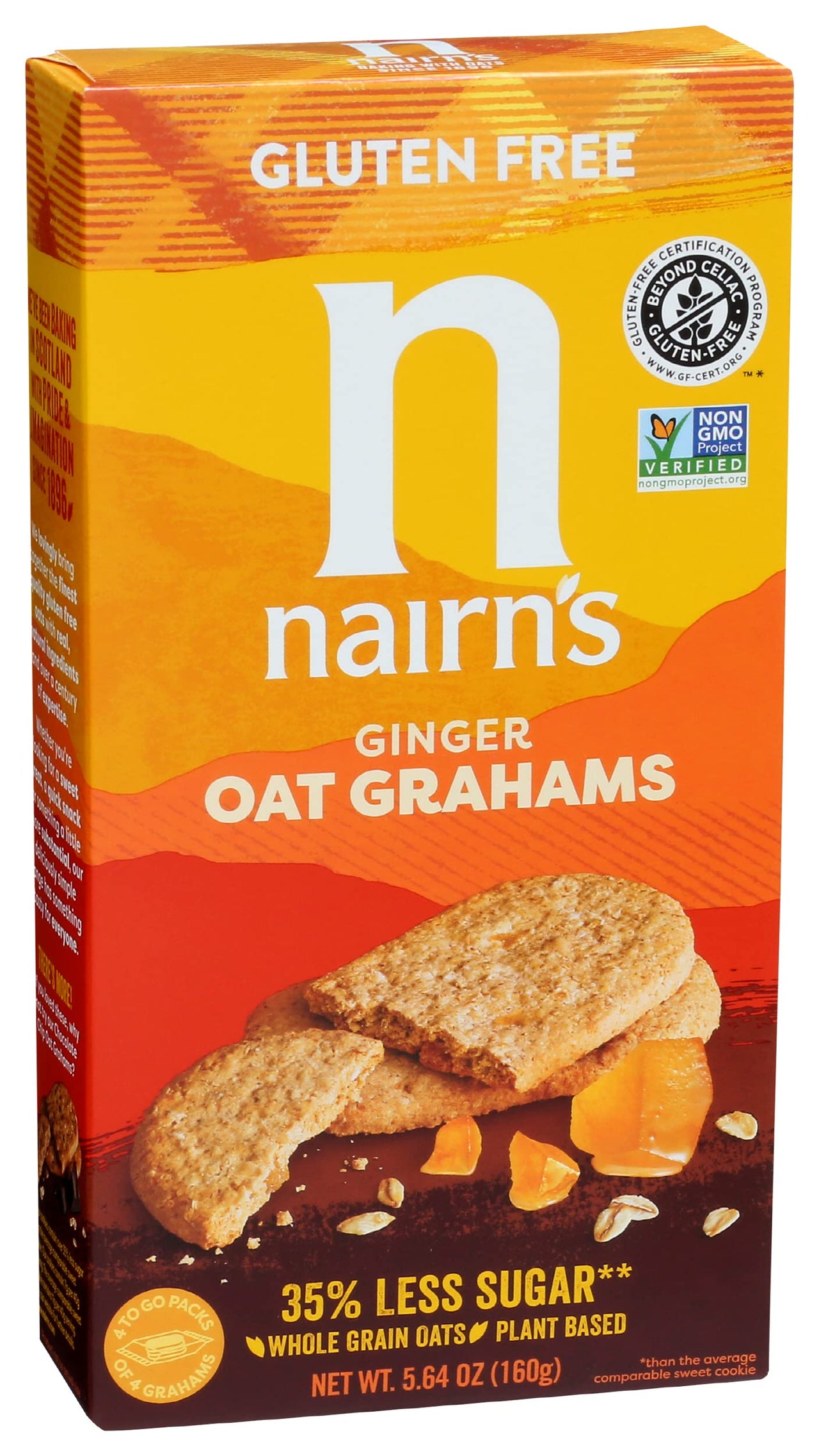 Nairn's  Gluten Free Stem Ginger Oat grahams, 5.64oz