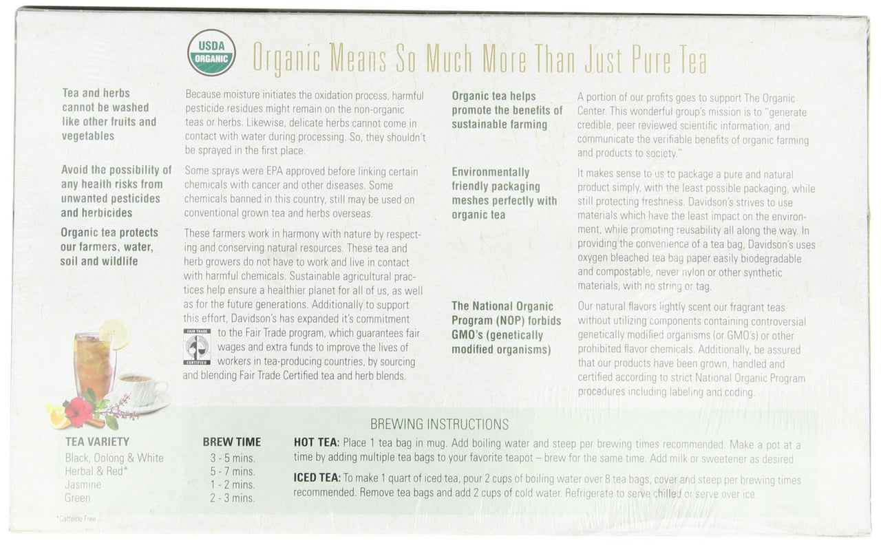 Davidson's  Tea Spiced Raspberry, 100-Count Tea Bags