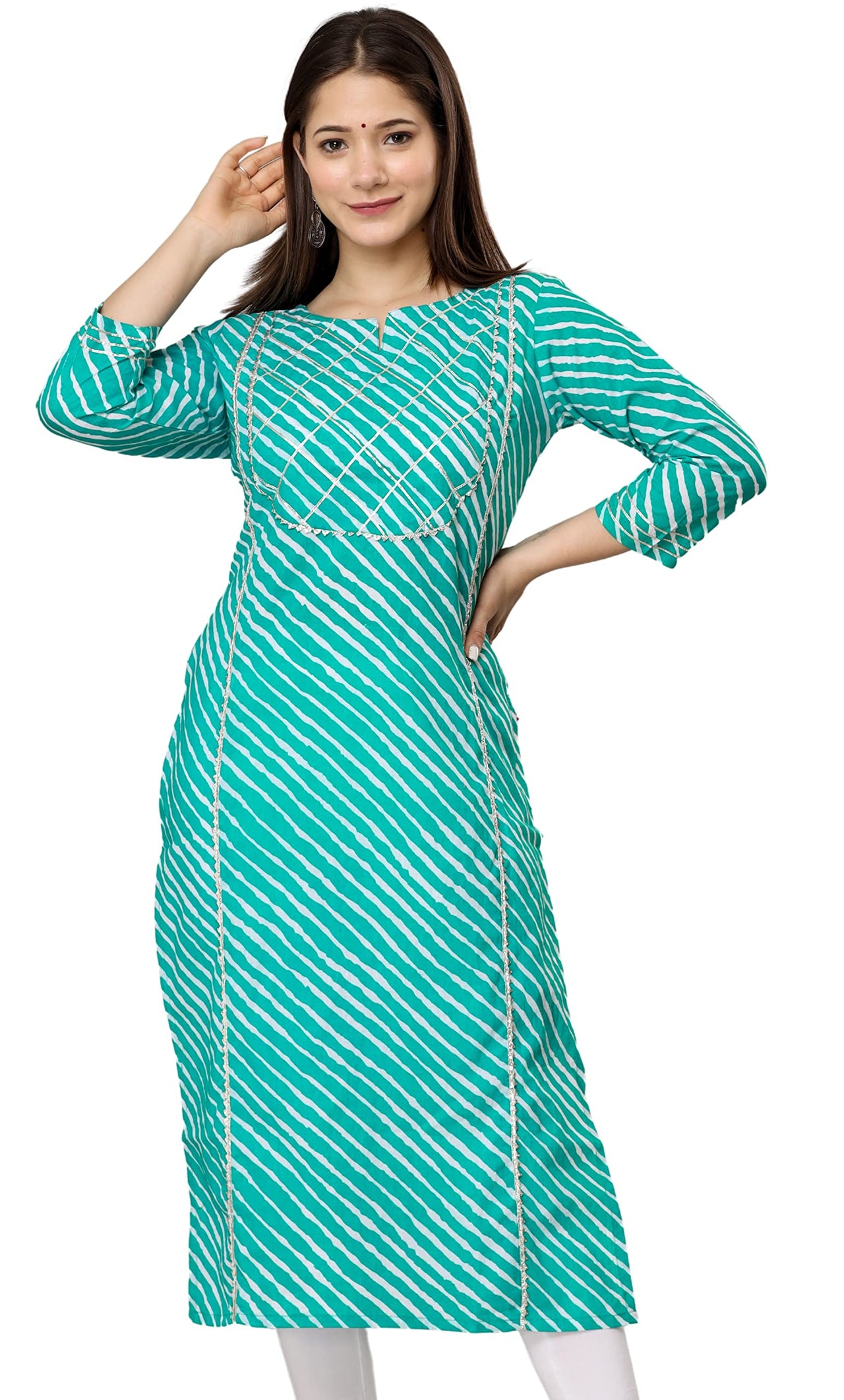 rytras Women's  Cotton Printed Straight Kurti