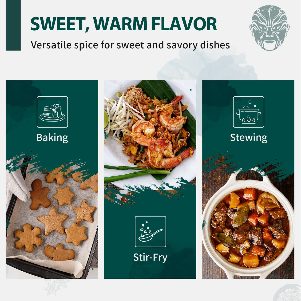 Soeos Organic Cinnamon Sticks, Cinnamon, Ground Cinnamon, Cinnamon Sticks, 100% Raw, Non-GMO, Kosher Certified, Cinnamon Seasoning Spice for Coffee, Baking, Cooking and Beverages 8 oz (226g)