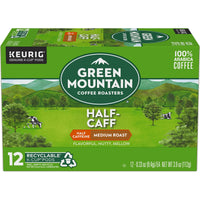 Green Mountain Coffee Half-Caff Keurig K-Cups Coffee, 12 ct