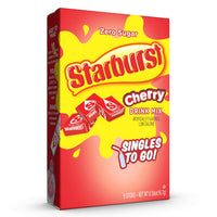 Starburst Singles To Go Powdered Drink Mix & Just Add Water -12 Boxes with 6 Packets Each 72 Total Servings (Sugar Free), Cherry, 7.08 Oz