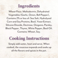 Roland Foods Tuscan Herb Israeli Couscous, Sourced in the USA, 6.3-Ounce Pouch