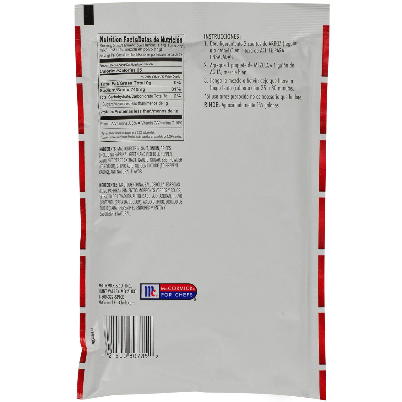 Lawry's  Mexican Rice Seasoning Mix, 11 oz