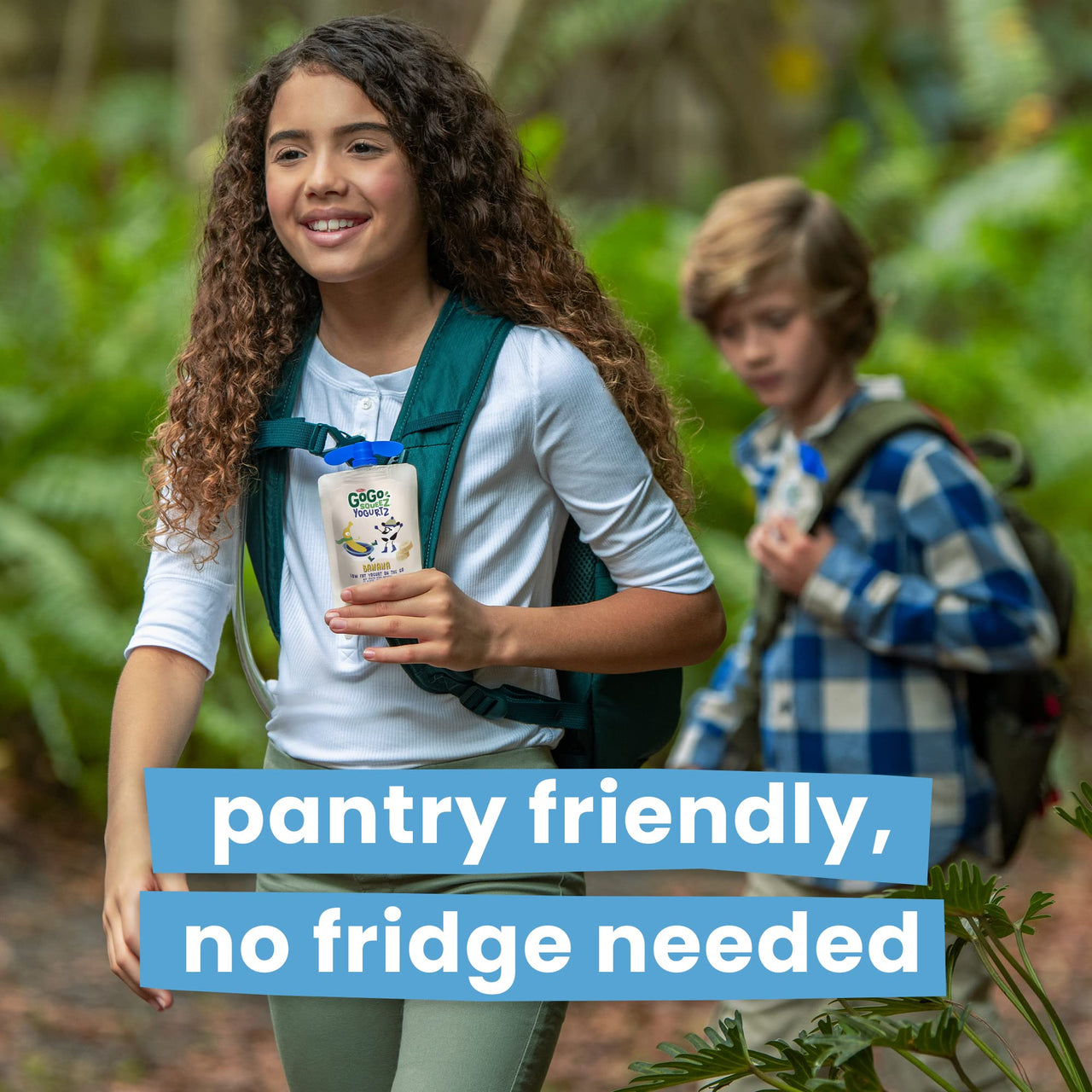 GoGo squeeZ yogurtZ Banana, 3 oz. (4 Pouches) - Kids Snacks Made from Real Yogurt & Fruit - Pantry Friendly Snack, No Fridge Needed - No Preservatives - Kosher Certified - Gluten Free Snacks for Kids