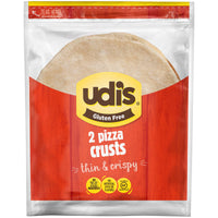 Udi's  Gluten Free Two Cheese Pizza With Crispy Thin Crust, Frozen, 8 oz.