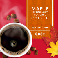 Tim Hortons Maple Flavored Coffee, Single-Serve K-Cup Pods Compatible with Keurig Brewers, 12ct K-Cups, Red